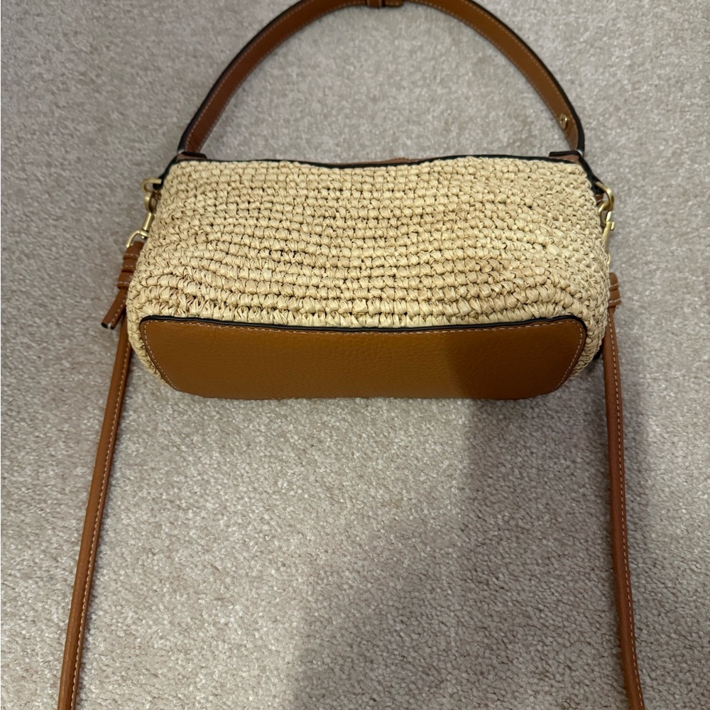 Vera Bradley Stylish Tan and Cream Woven Women's Bag